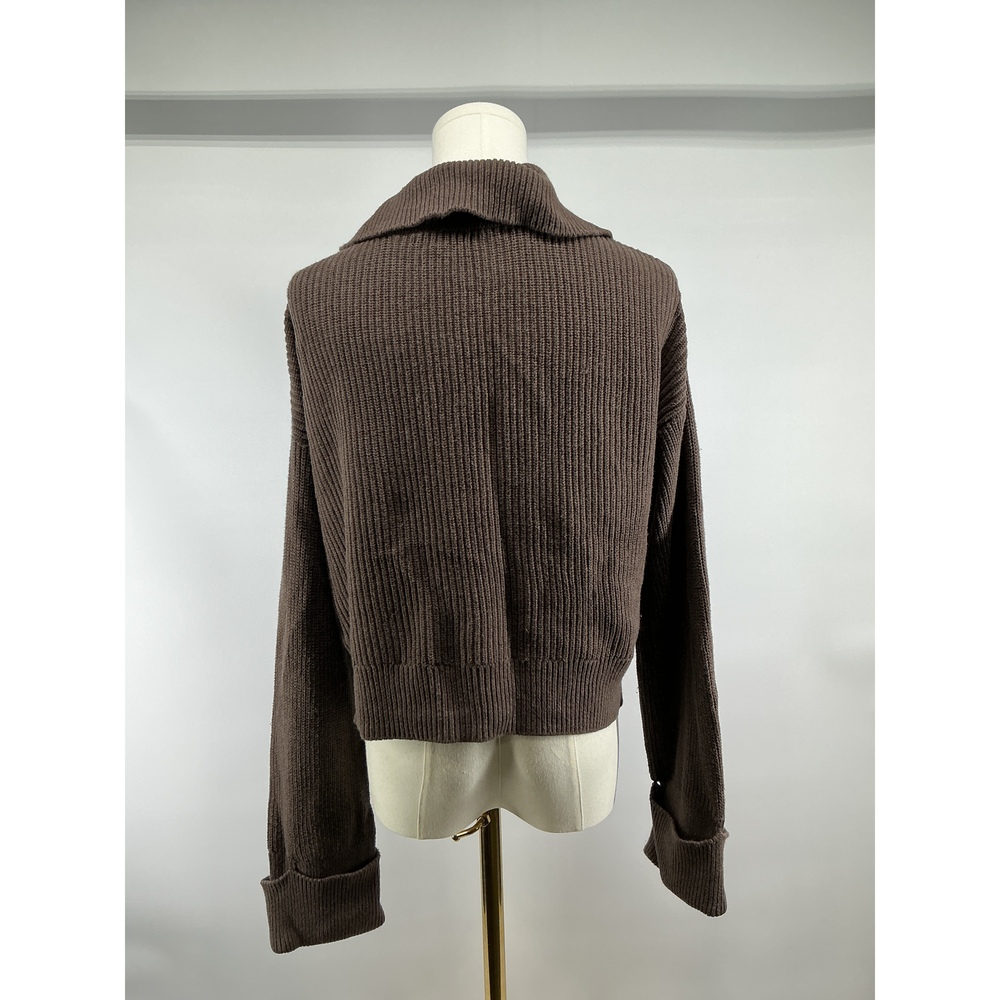 100% Organic Cotton Fisherman Collared Cardigan - Picture 2 of 3